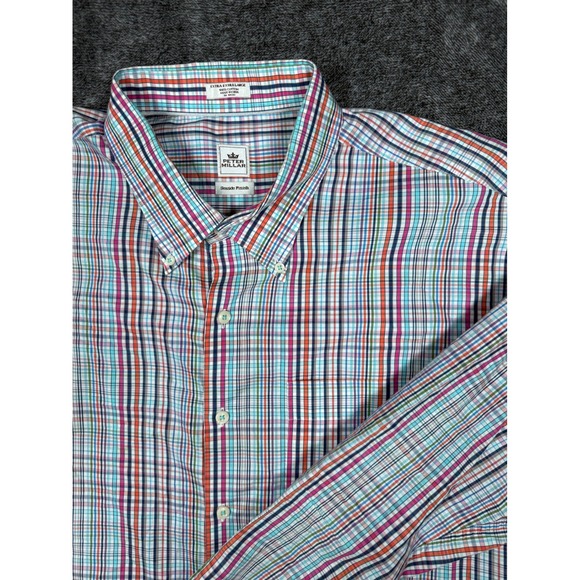 Peter Millar Other - Peter Millar Seaside Finish Plaid Button Down Shirt XXL Mens Cotton